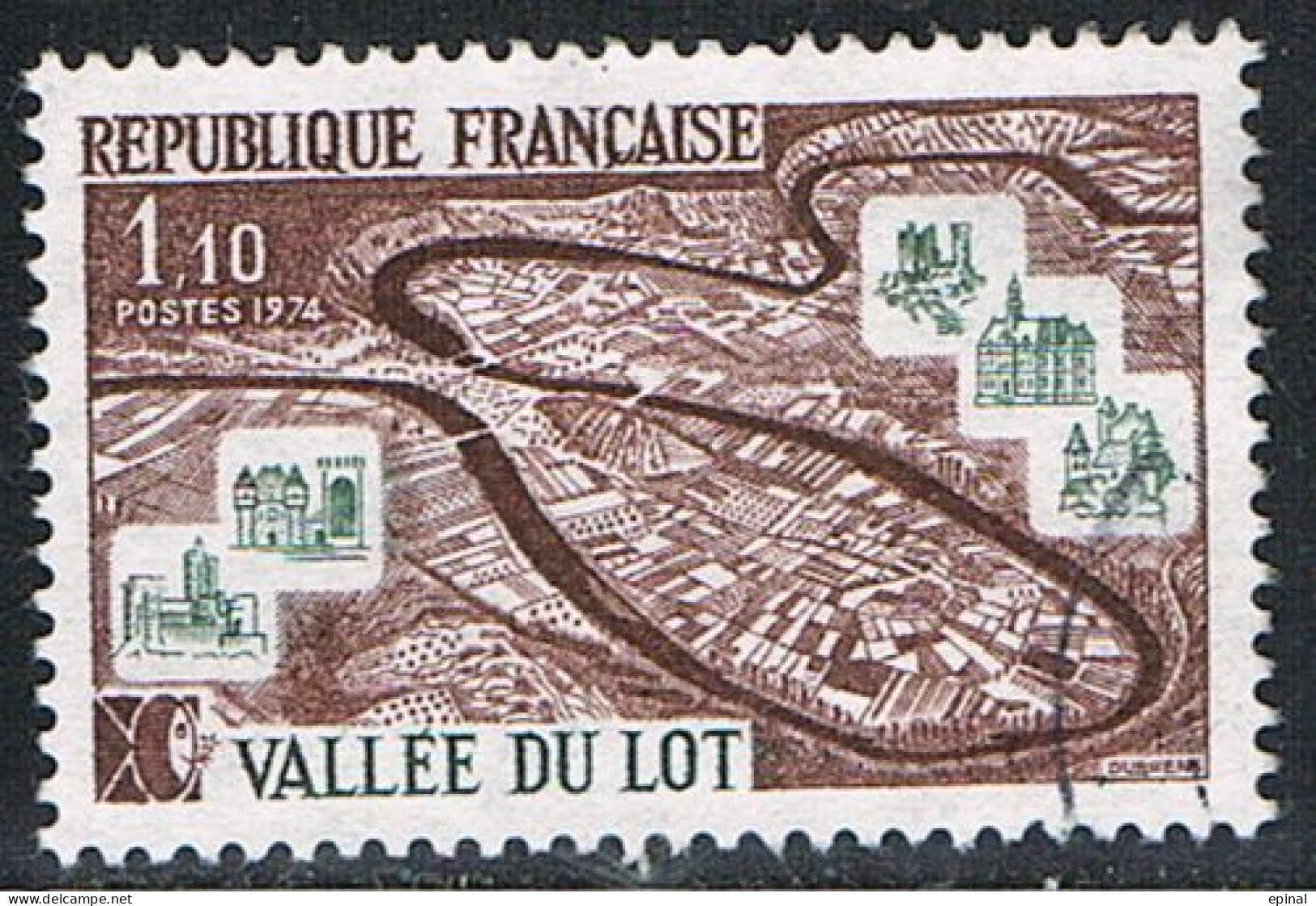 FRANCE : N° 1807 Oblitéré (La Vallée Du Lot) - PRIX FIXE - - Used Stamps