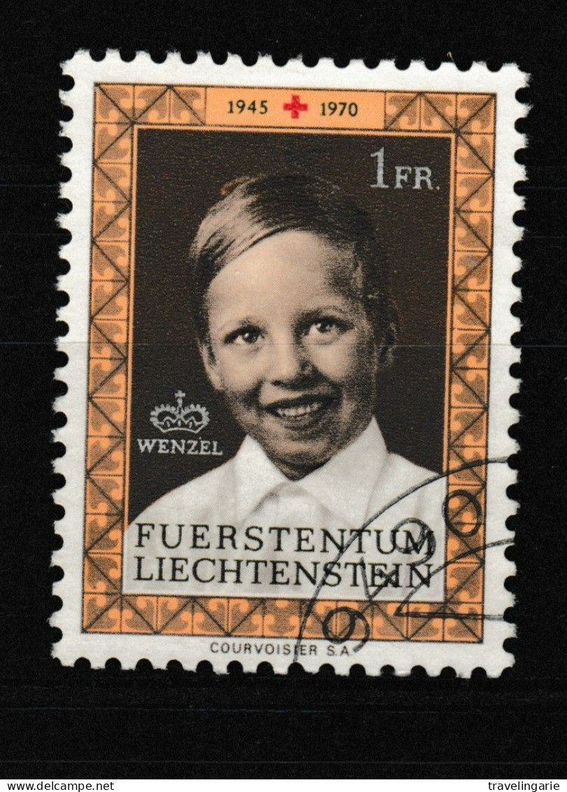 Liechtenstein 1970 25th Anniversary Red Cross Of Liechtenstein Featuring Prince Wentzel Used - Rotes Kreuz