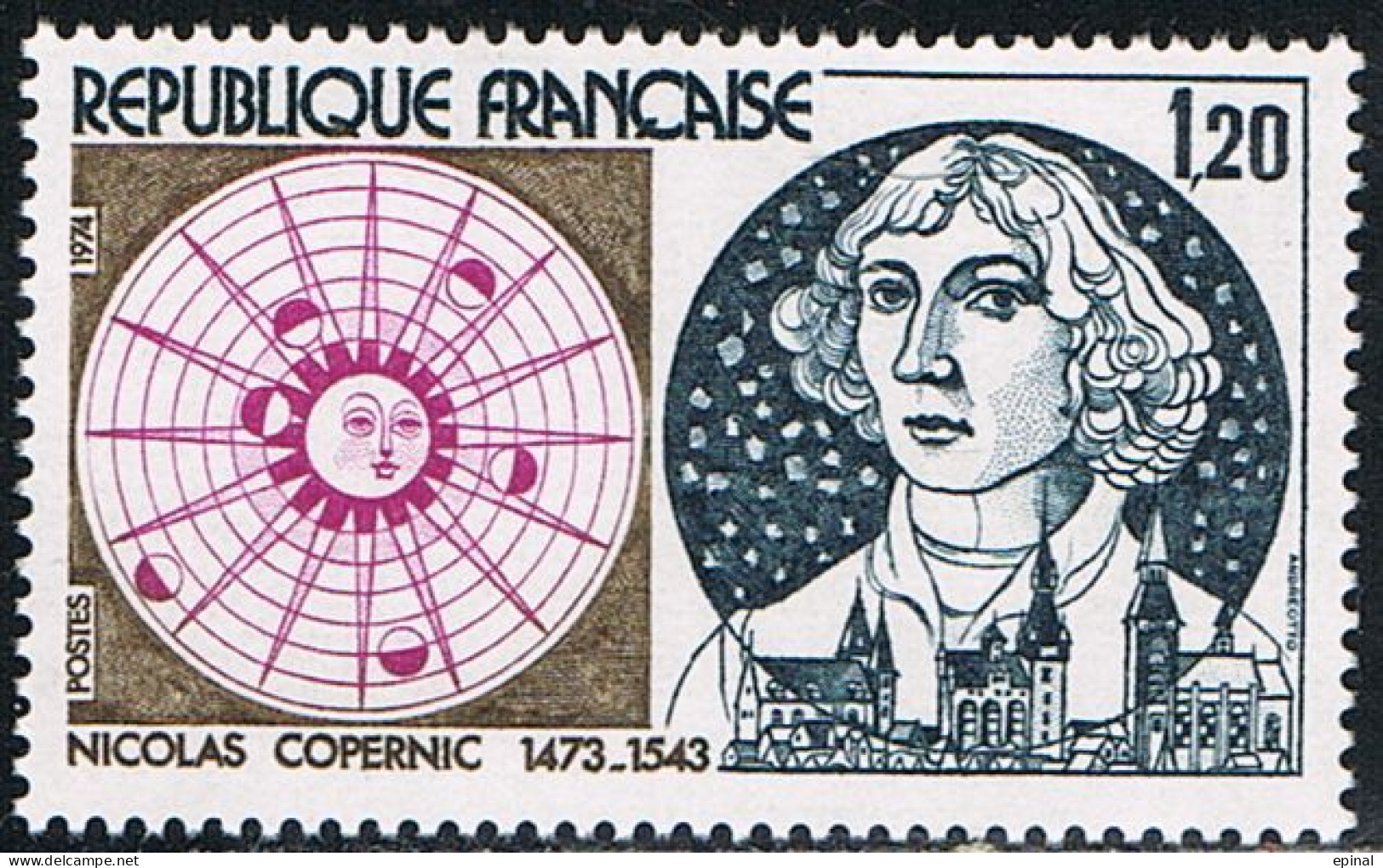 FRANCE : N° 1818 ** (Nicolas Copernic) - PRIX FIXE - - Unused Stamps