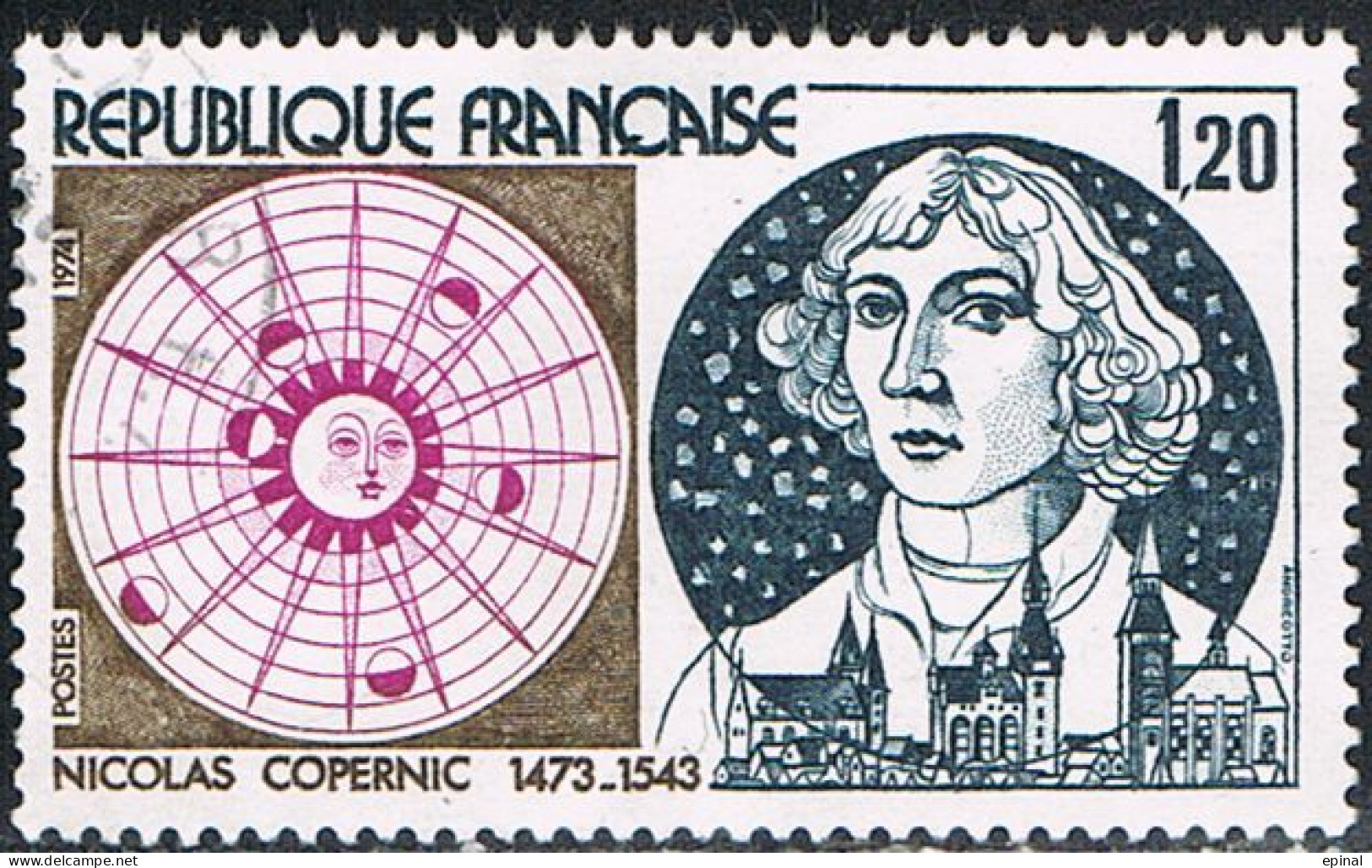 FRANCE : N° 1818 Oblitéré (Nicolas Copernic) - PRIX FIXE - - Used Stamps