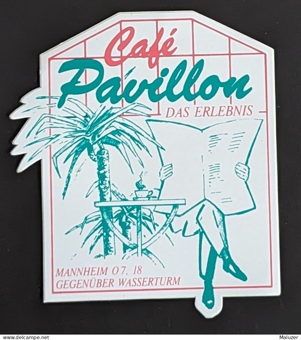 AUTOCOLLANT CAFÉ PAVILLON - DAS ERLEBNIS - MANNHEIM ALLEMAGNE DEUTSCHLAND GERMANY - Stickers