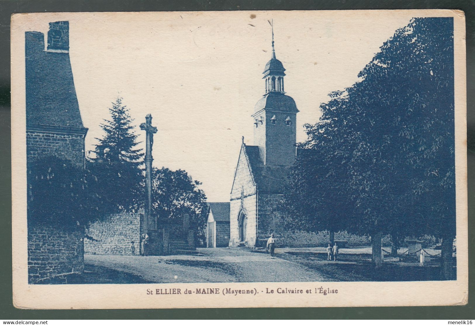 CP - 53 - Saint-Ellier-du-Maine - Calvaire - Eglise - Other & Unclassified