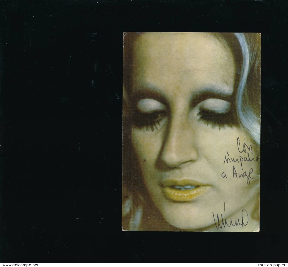 CPSM  - Autographe De La Chanteuse Italienne MINA - Music And Musicians