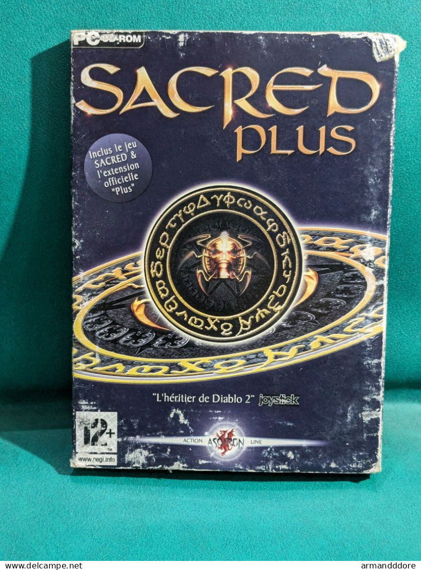 Jeu PC Cd-rom Sacred Plus Etat Du Carton Tres Moyen (voir Photos) Mais Les Cds Sont En Bon Etat Et Fonctionnent Envois S - Jeux PC