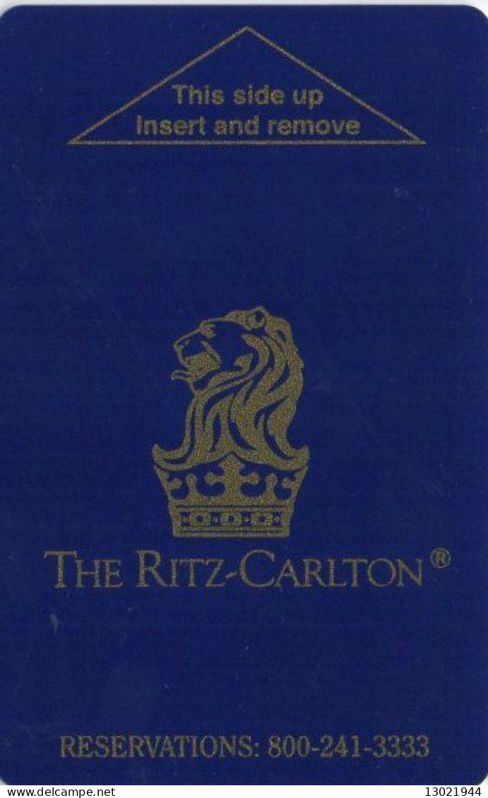 STATI UNITI  KEY HOTEL  The Ritz-Carlton - Reservations: 800-241-3333 (blue) Saflok - Hotel Keycards