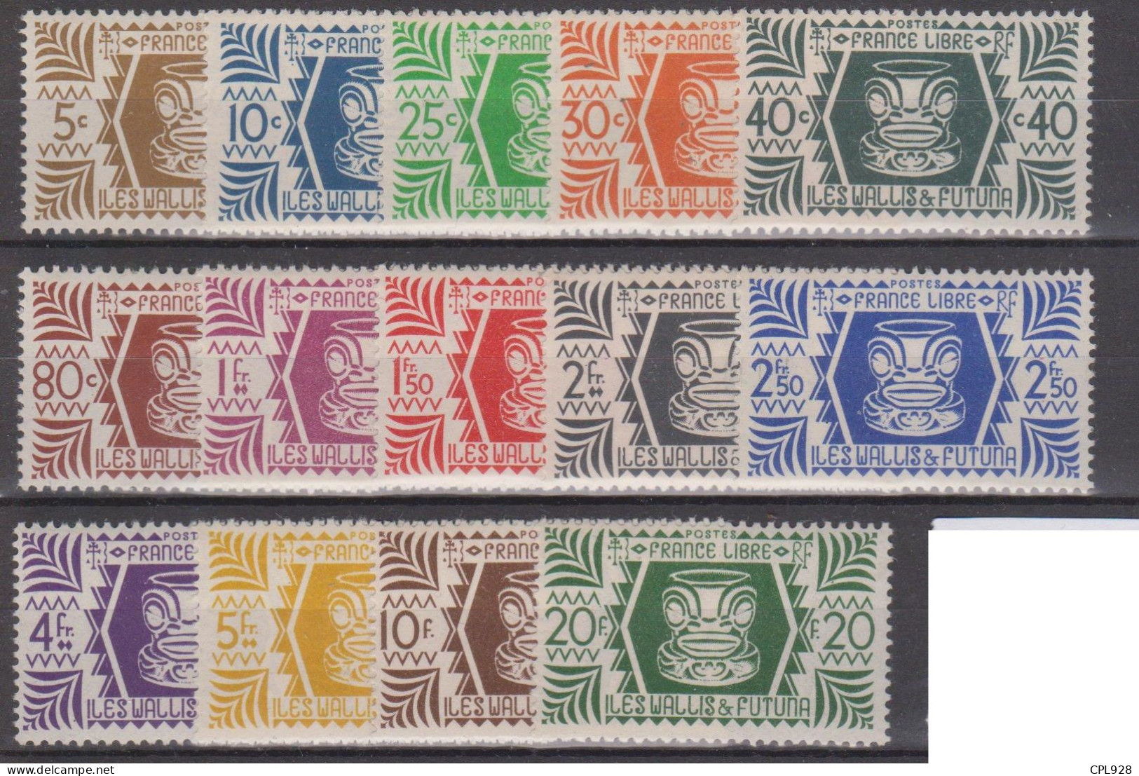 Wallis Et Futuna N° 133 à 146 Avec Charnières - Unused Stamps