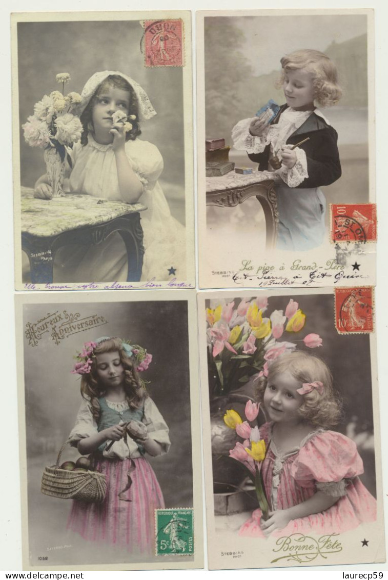 Lot De 10 Cartes Fantaisie Enfants - Portraits - Photographe STEBBING - 5 - 99 Postcards