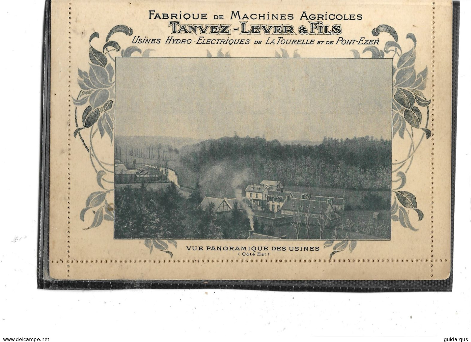 22-GUINGAMP- Une Vue " PANORAMIQUE Des USINES " Des Ets TANVEZ-LEVER Fils-Fabrique De Machines-Agricoles- - Guingamp