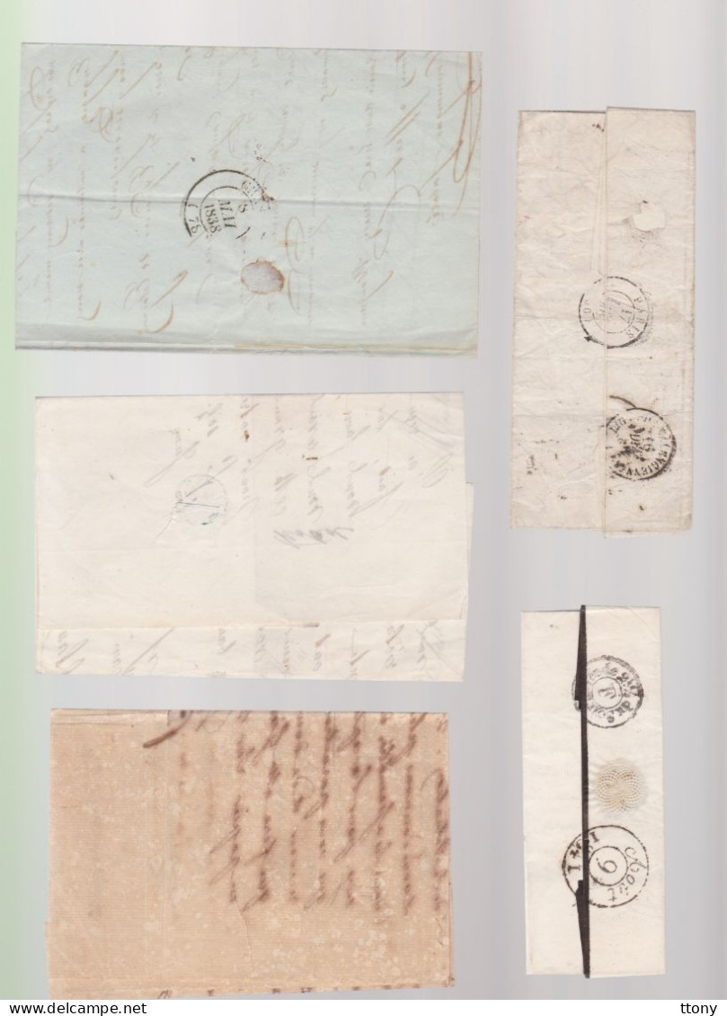 30 Lettres  Dite Précurseurs     Sur Lettres Ou Enveloppes  Toutes Scannées   Recto- Verso ( Plusieurs Lots ) - 1801-1848: Vorläufer XIX