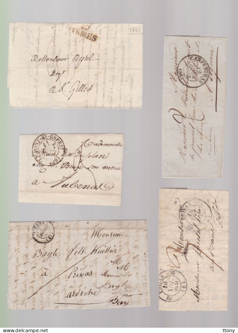 30 Lettres  Dite Précurseurs     Sur Lettres Ou Enveloppes  Toutes Scannées   Recto- Verso ( Plusieurs Lots ) - 1801-1848: Precursors XIX