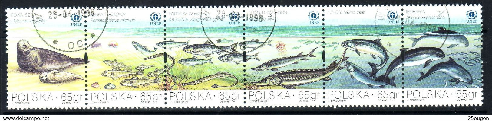 POLAND 1998 MICHEL No: 3706-11 USED - Used Stamps