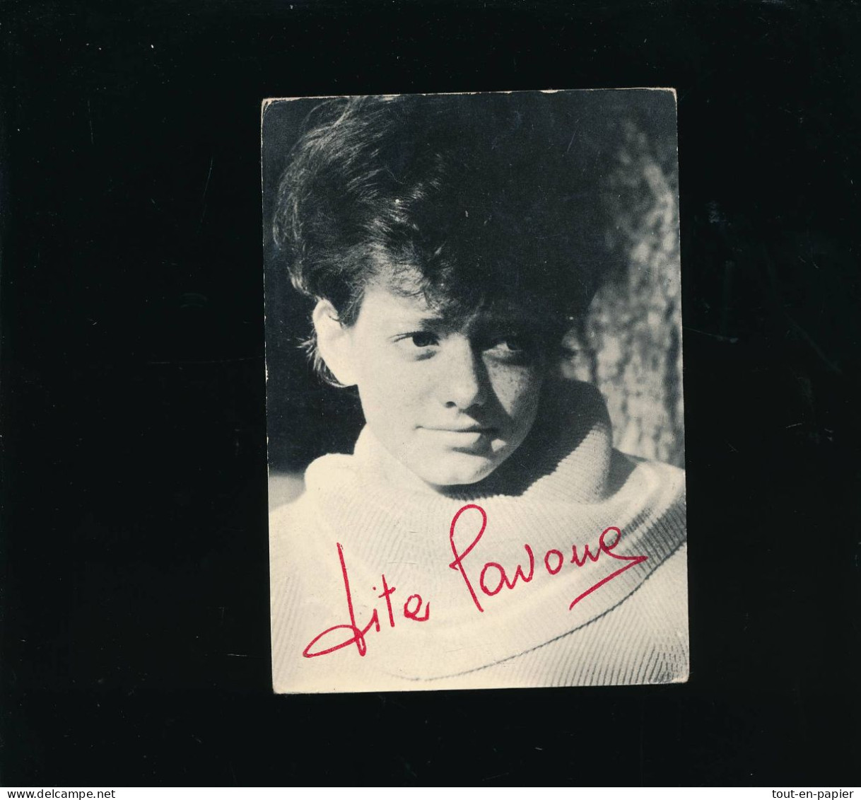 1963 Des Disques RCA Format Carte Postale - Autographe Chanteuse Rita Pavone Jeune - Musique Et Musiciens