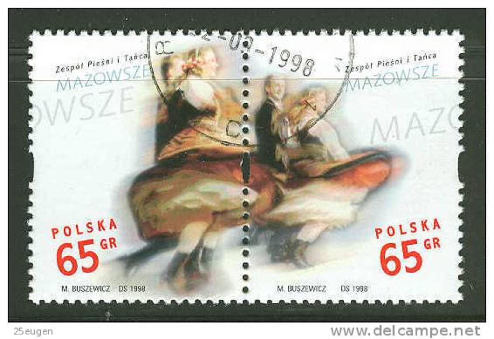 POLAND 1998 MICHEL No: 3727-3728 USED - Gebraucht