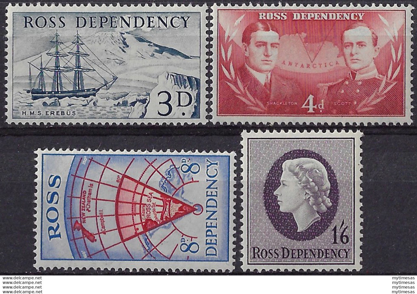 1957 Ross Dependency 4v. MNH SG. N. 1/4 - Other & Unclassified