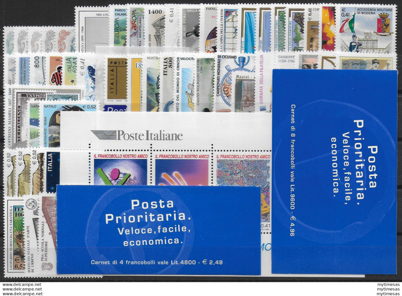 1999 Italia Complete Year 50v. + 1MS MNH - Other & Unclassified