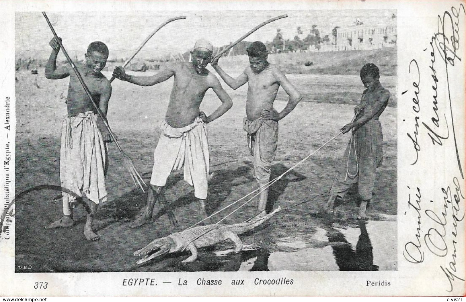 EGYPTE La Chasse Aux Crocodiles - Andere & Zonder Classificatie