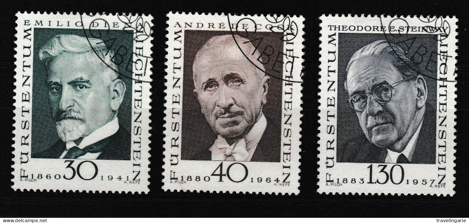 Liechtenstein 1972 Famous Filatelists (III) Used - Oblitérés
