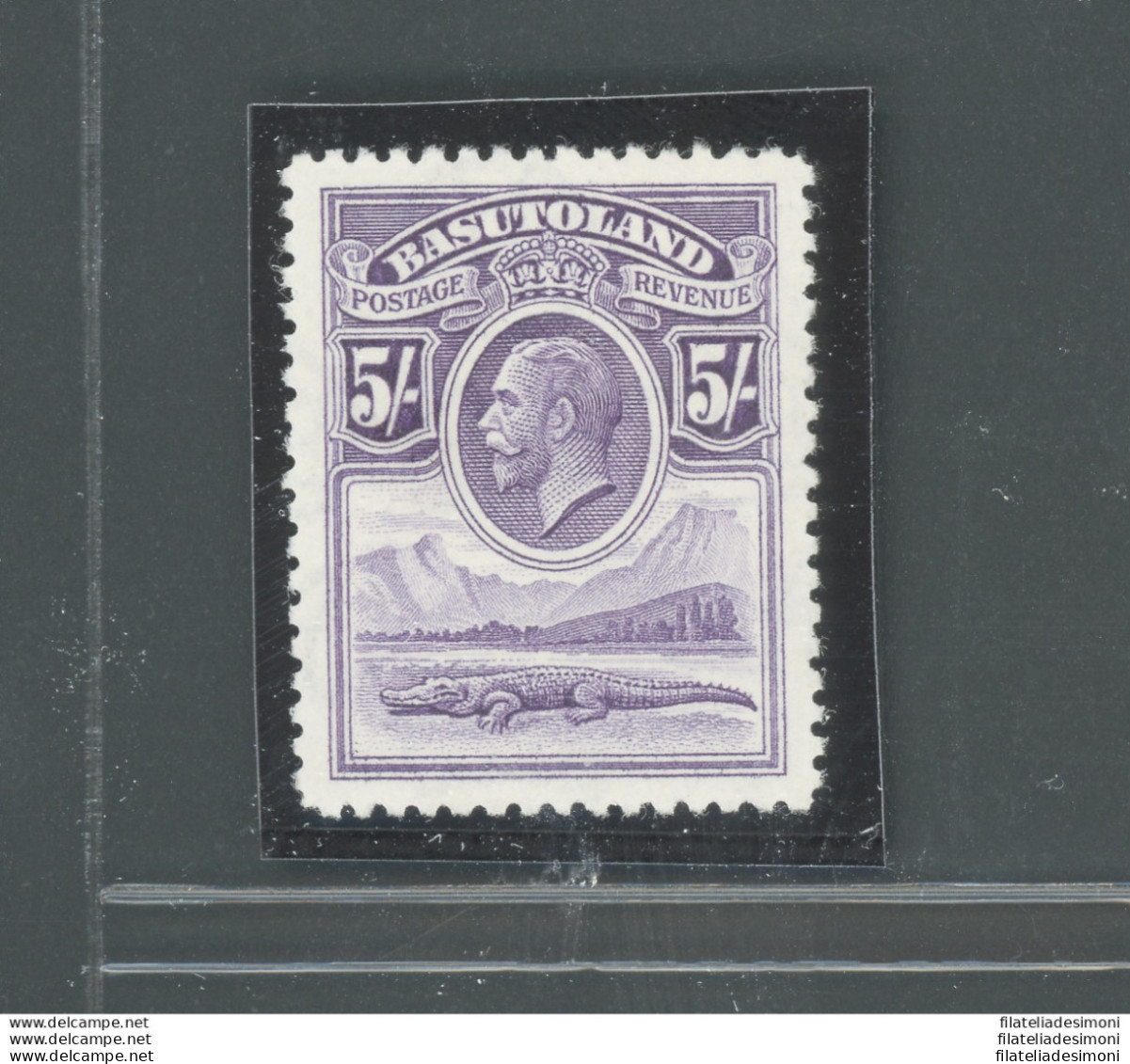 1933 Basutoland - Stanley Gibbons N. 9 - 5 Scellini Violet - MNH** - Andere & Zonder Classificatie
