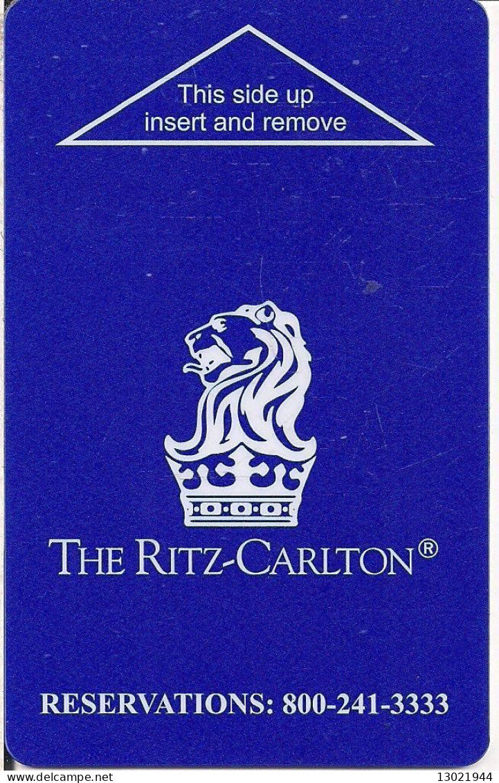 STATI UNITI  KEY HOTEL  The Ritz-Carlton - Reservations: 800-241-3333 (blue) Locint - Hotel Keycards