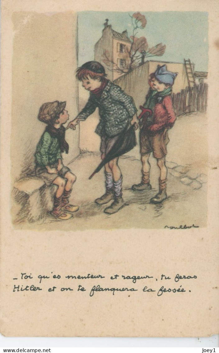 CPA Enfants Dans La Rue,Poulbot - Poulbot, F.