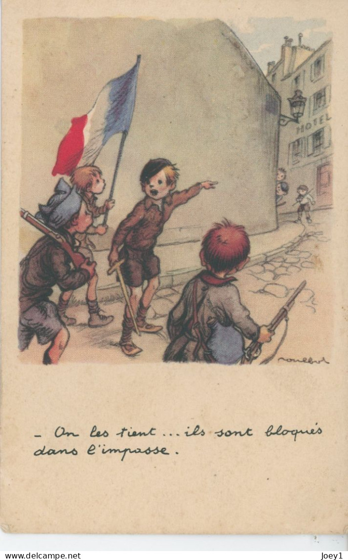 CPA Enfants Dans La Rue,Poulbot - Poulbot, F.