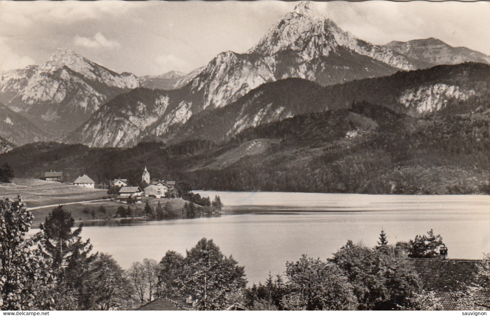 Blick Auf Weißensee Mit Strausberg U8nd Säuling, Füssen, Um 1950 - Füssen