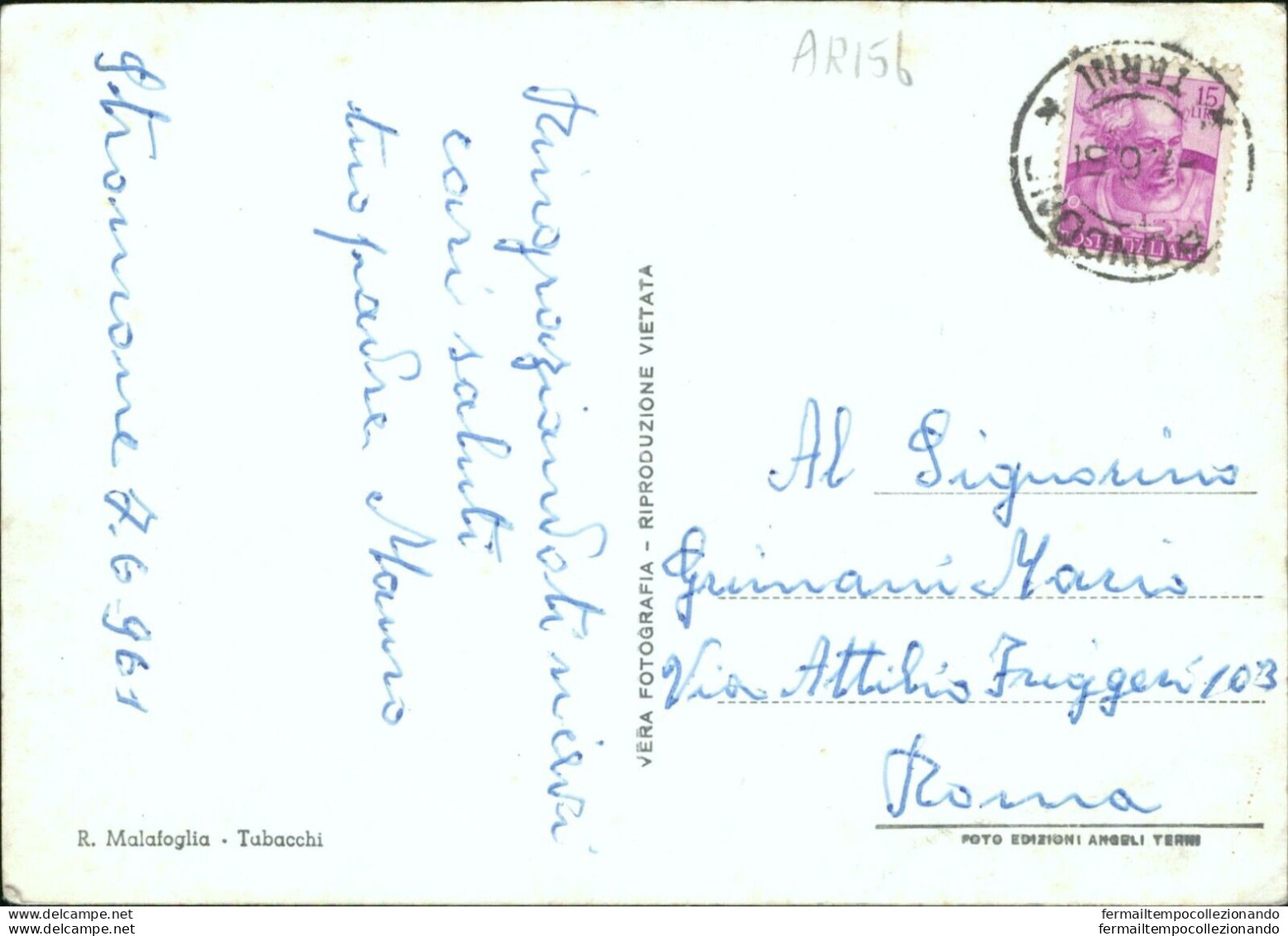 Ar156 Cartolina Stroncone Piazza S.giovanni Provincia Di Terni - Terni