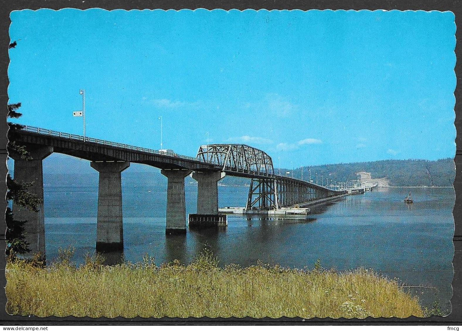Washington, Hood River Floating Bridge, Unused - Andere & Zonder Classificatie