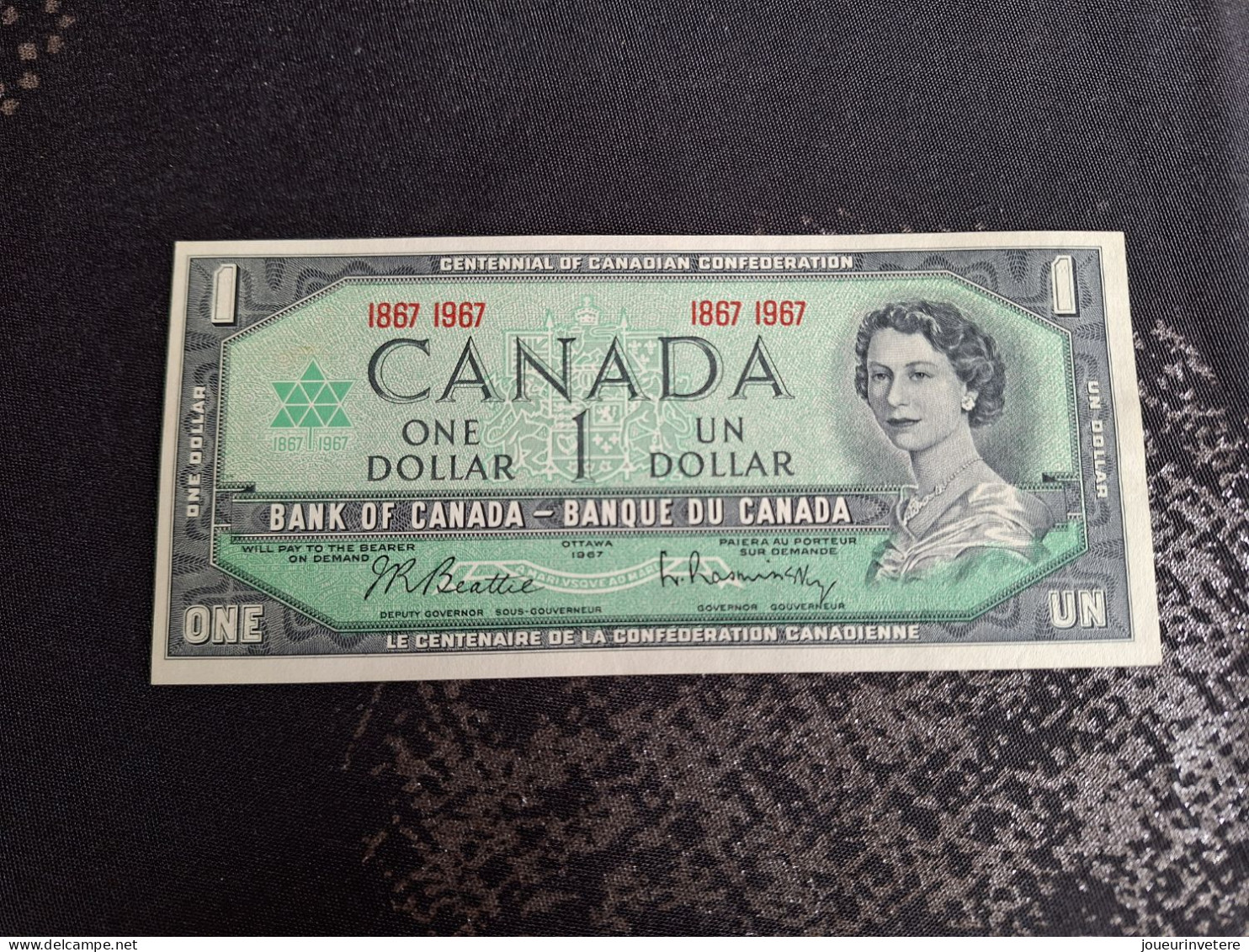 1967 BILLET CANADIEN DE 1 DOLLAR TRES JOLI CRISP (UNC) - Otros & Sin Clasificación