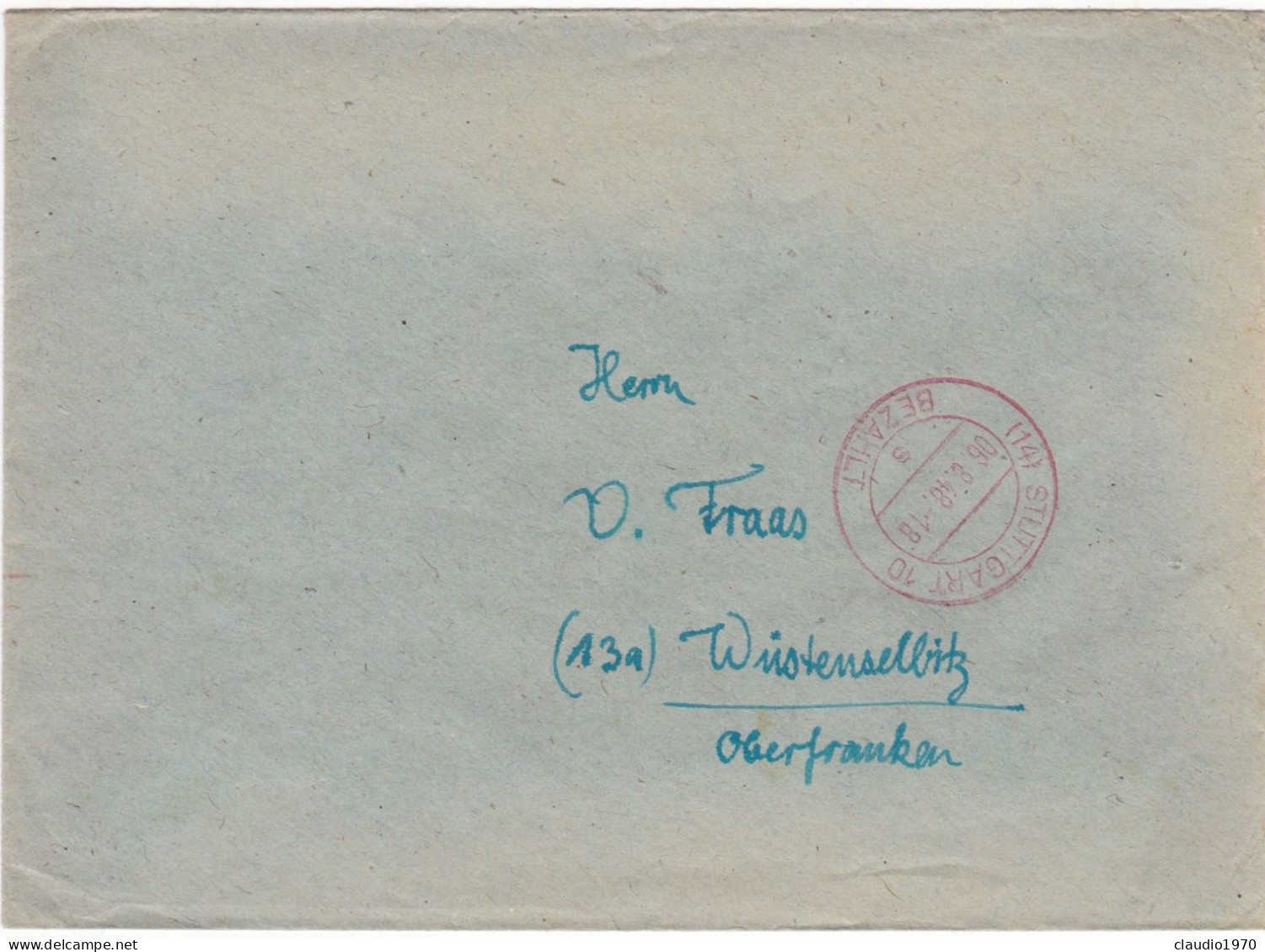 GERMANIA - STORIA POSTALE - BUSTA - 1948 - Other & Unclassified