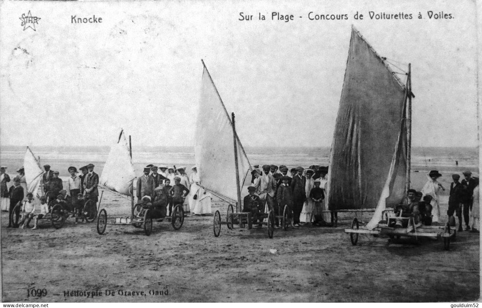 Sur La Plage, Concours De Voiturettes à Voiles - Knokke