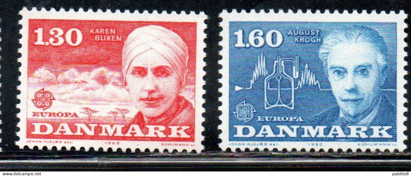 DANEMARK DANMARK DENMARK DANIMARCA 1980 EUROPA CEPT COMPLETE SET SERIE COMPLETA MNH - Neufs