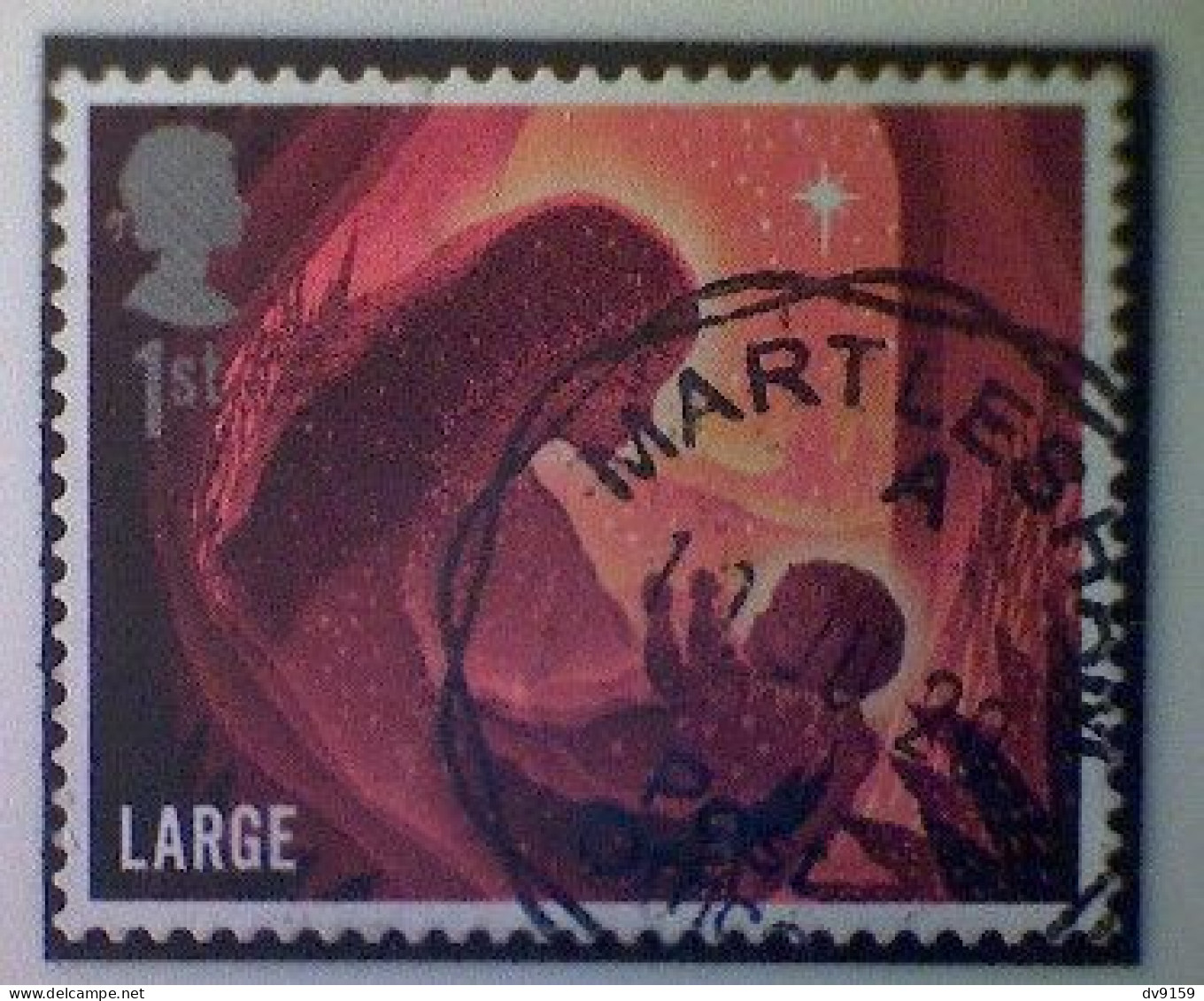 Great Britain, Scott #3911, Used(o), 2019, Traditional Christmas, 1st Large, Amber - Oblitérés
