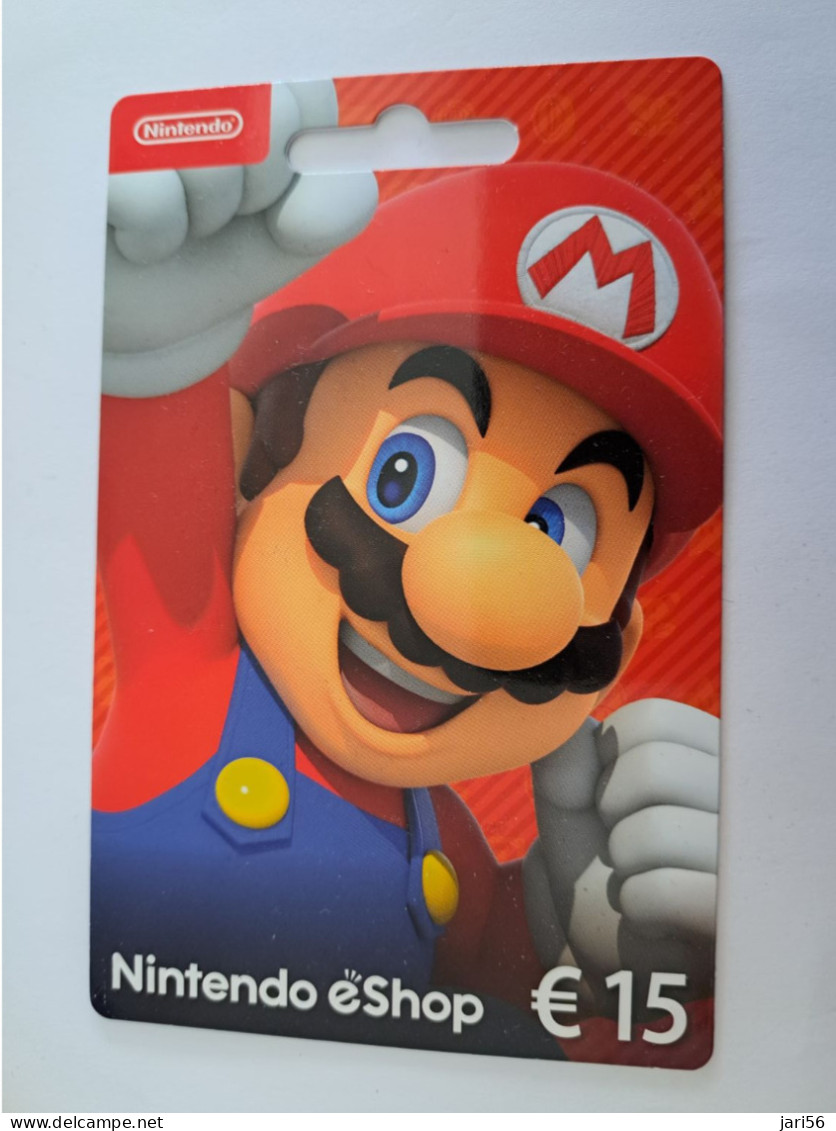 CADEAU   GIFT CARD  /  NINTENDO MAR / CARD ON BLISTER  /  DIFFERENT €  15,- /  CARD   / NOT LOADED MINT CARD ** 16673 ** - Cartes Cadeaux