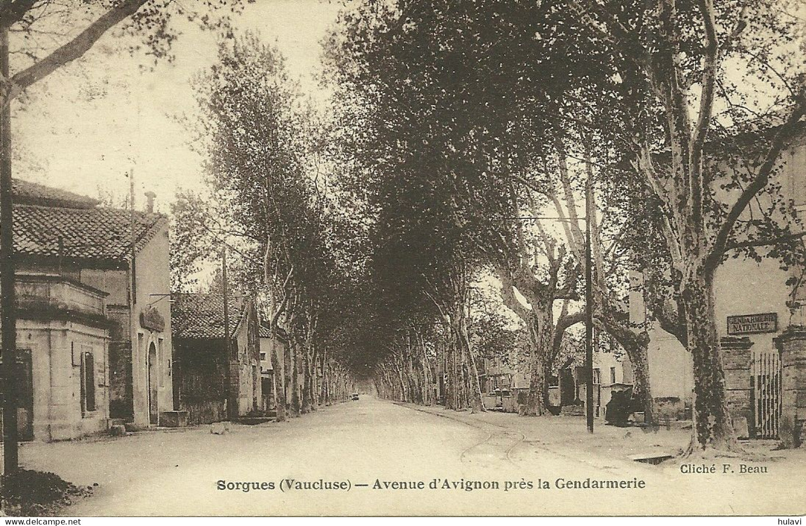 84  SORGUES - AVENUE D' AVIGNON PRES LA GENDARMERIE (ref 7267) - Sorgues