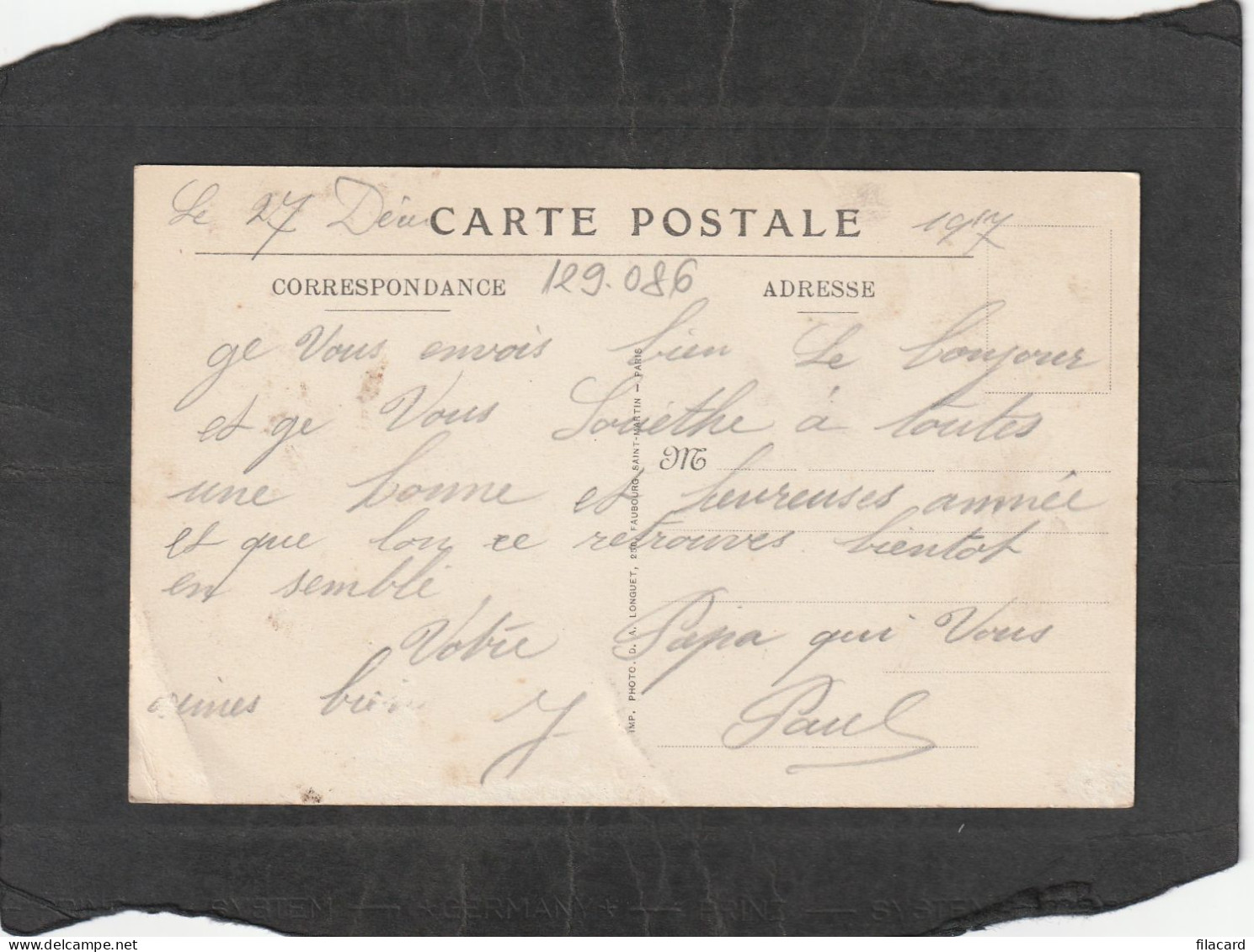 129086          Francia,   Grande  Guerre  1914-1917,    Vic-sur-Aisne,   Place  De La  Mairie,   NV(scritta) - War 1914-18