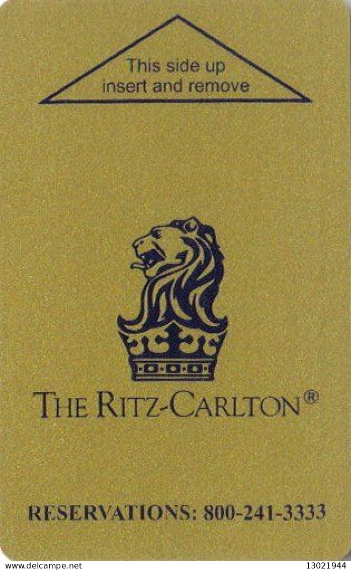 STATI UNITI  KEY HOTEL  The Ritz-Carlton - Reservations: 800-241-3333 (gold) Locint. - Chiavi Elettroniche Di Alberghi