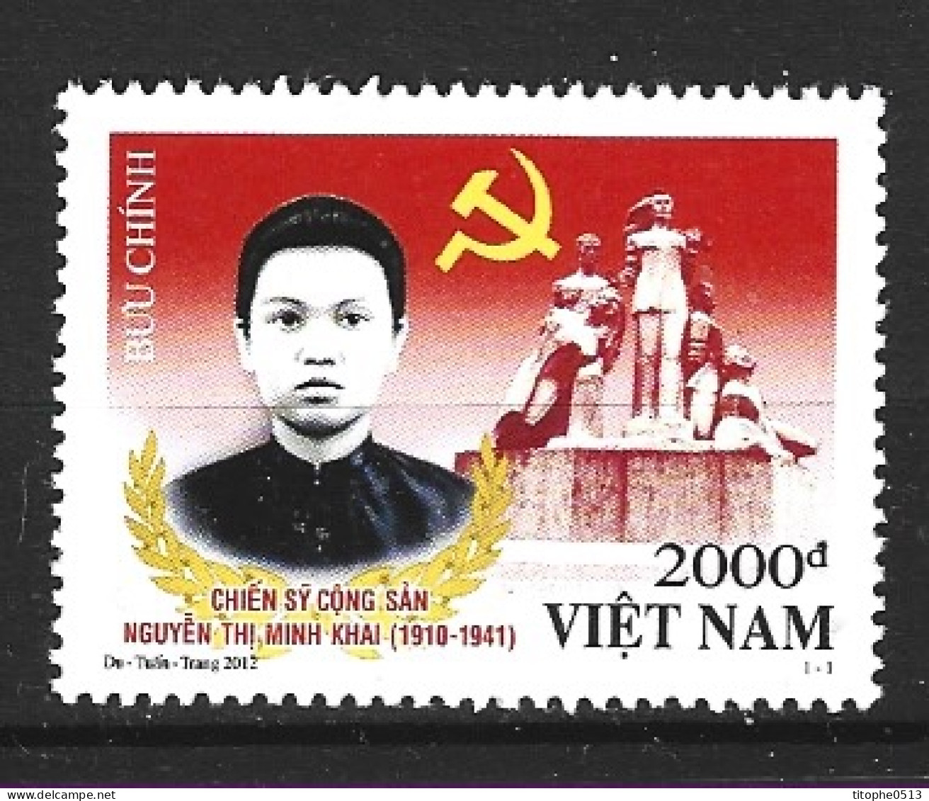 VIET NAM. N°2428 De 2012. Militante Communiste. - Viêt-Nam