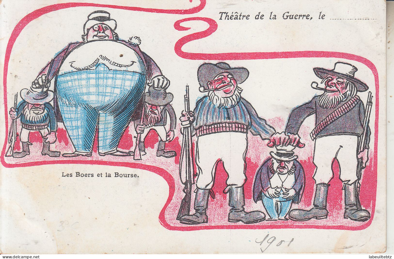 Théâtre De La Guerre -  Les Boers Et La Bourse  PRIX FIXE - Humour