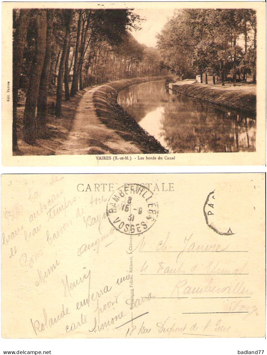 77 - VAIRES -  Les Bords Du Canal - Vaires Sur Marne