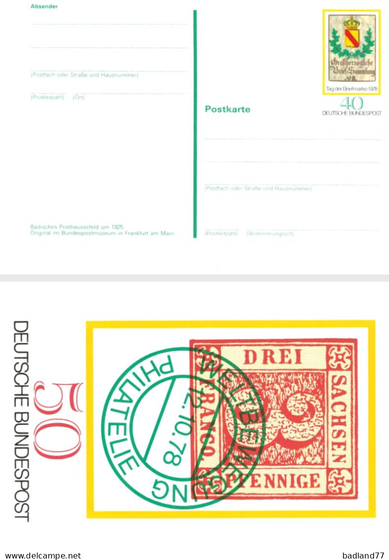 Deutsche Bundespost - Postkarte - Tag Der Briefmarke 1978 - Other & Unclassified