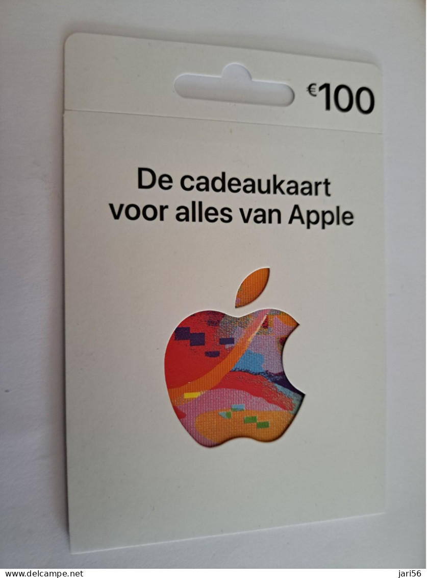 CADEAU   GIFT CARD  /  APPLE  / CARD ON BLISTER  /  DIFFERENT €  100,- /  CARD   / NOT LOADED MINT CARD ** 16675 ** - Gift Cards