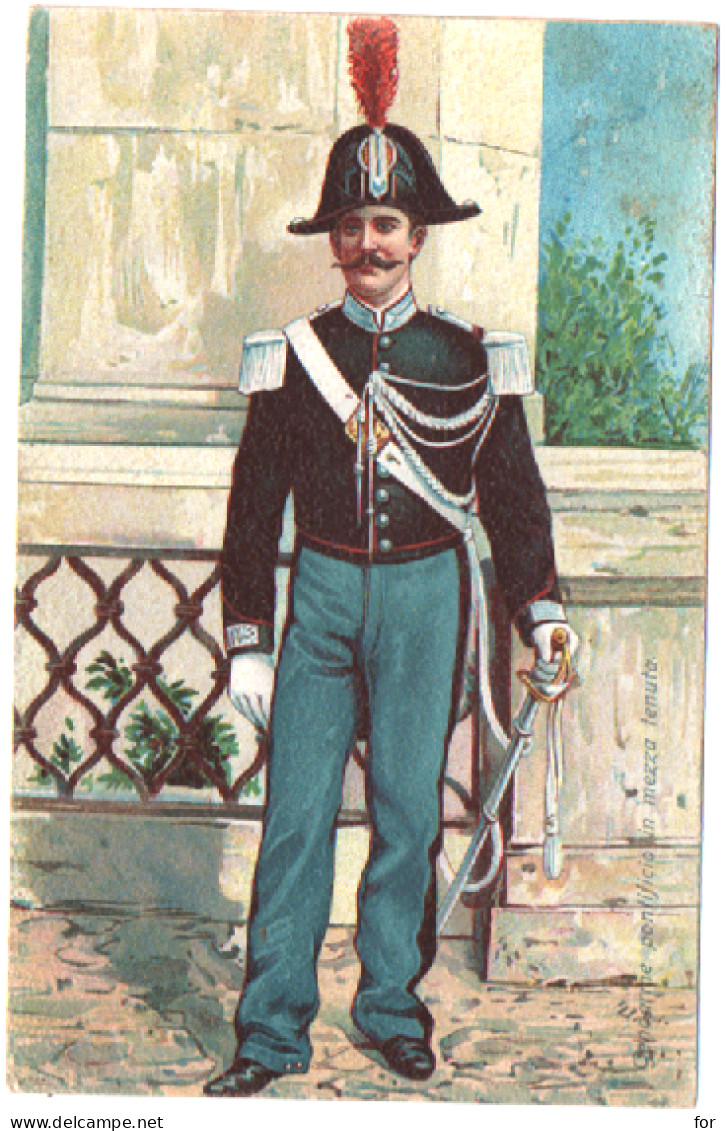 Vatican : Illustrateur : à Identifier : Gendarme Pontificio In Mezza Tenuta : Militaire - Militaria  Uniforme - Vaticaanstad