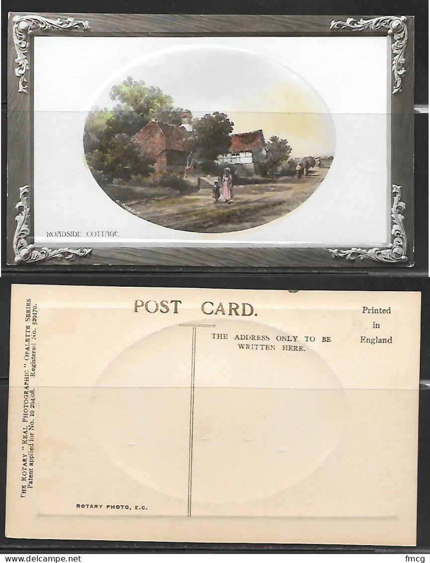 Roadside Cottage, Embossed English Postcard - Other & Unclassified