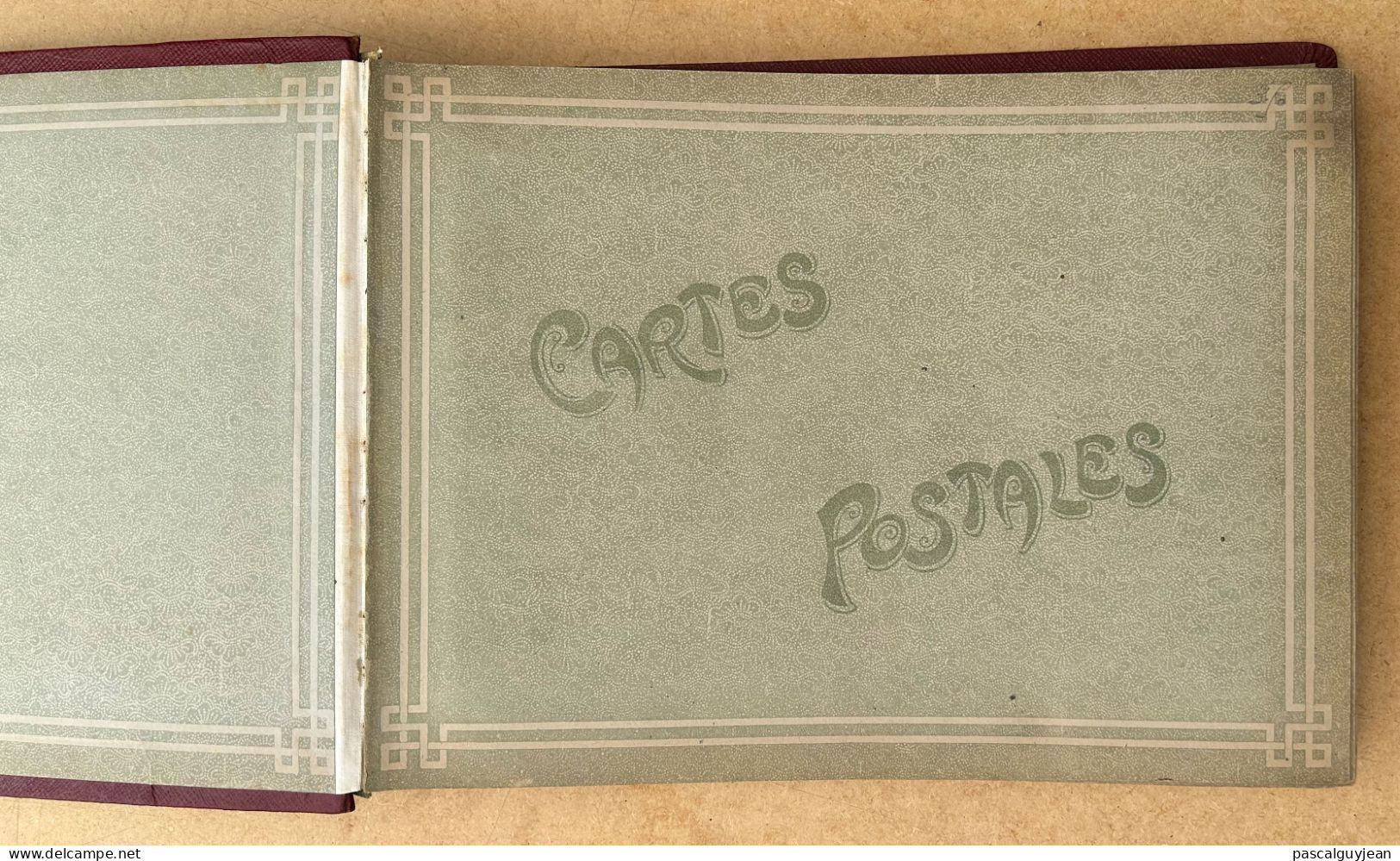 ALBUM ANCIEN POUR CARTES POSTALES ANCIENNES DECOR FLORAL - Unclassified