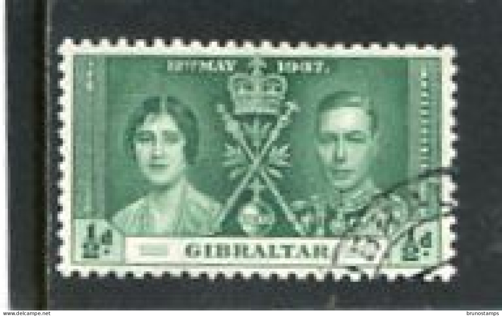 GIBRALTAR - 1937  1/2d  CORONATION  FINE USED - Gibraltar