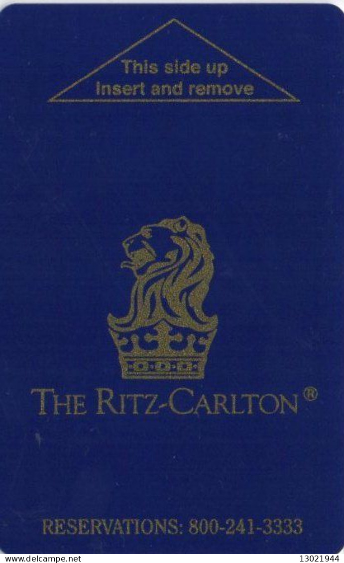 STATI UNITI  KEY HOTEL  The Ritz-Carlton - Reservations: 800-241-3333 (blue) Saflok - Hotelkarten