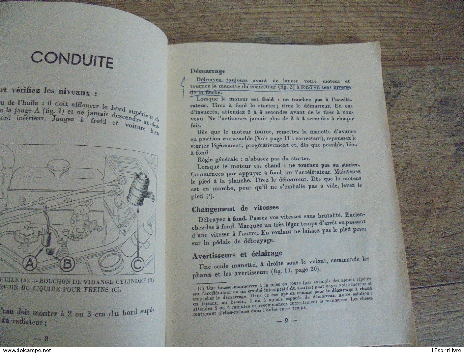 LES 11 CV Traction Avant Type BL 11 Légère Et B 11 Normale 1952 Citroën Automobile Carnet Notice Emploi Entretien - Auto