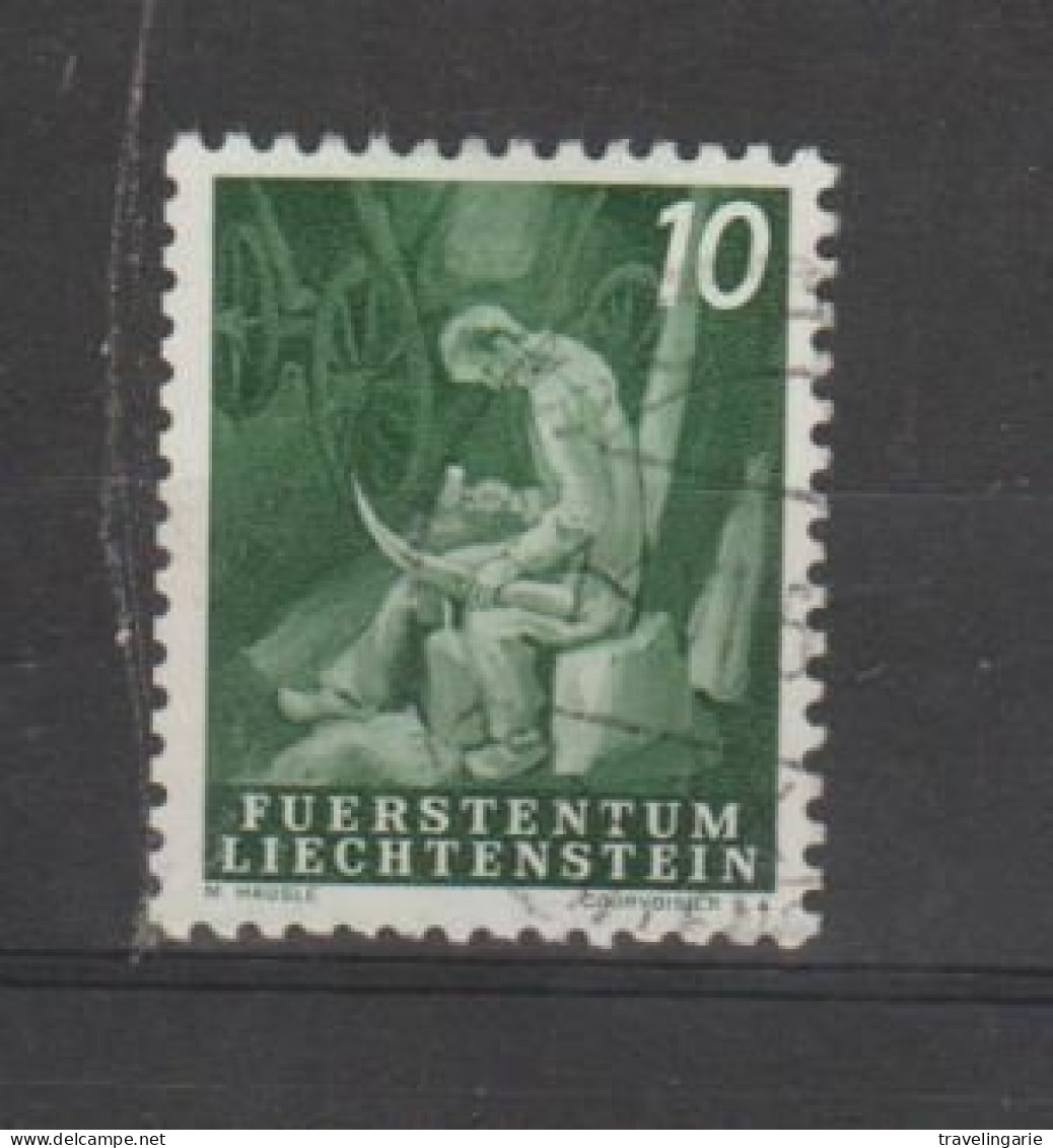 Liechtenstein 1951 Sharpening Of The Scythe 10 R ° Used - Used Stamps