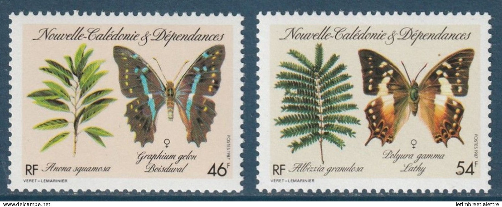 Nouvelle Calédonie - YT N° 533 Et 534 ** - Neuf Sans Charnière - 1987 - Neufs
